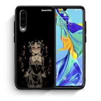 Thumbnail for Θήκη Huawei P30 Anime Girl από τη Smartfits με σχέδιο στο πίσω μέρος και μαύρο περίβλημα | Huawei P30 Anime Girl case with colorful back and black bezels