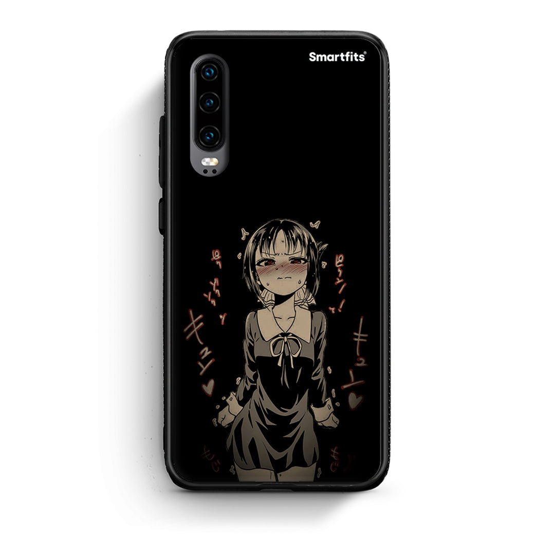 Huawei P30 Anime Girl θήκη από τη Smartfits με σχέδιο στο πίσω μέρος και μαύρο περίβλημα | Smartphone case with colorful back and black bezels by Smartfits