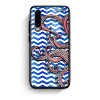 Thumbnail for Huawei P30 Chevron Devilfish θήκη από τη Smartfits με σχέδιο στο πίσω μέρος και μαύρο περίβλημα | Smartphone case with colorful back and black bezels by Smartfits
