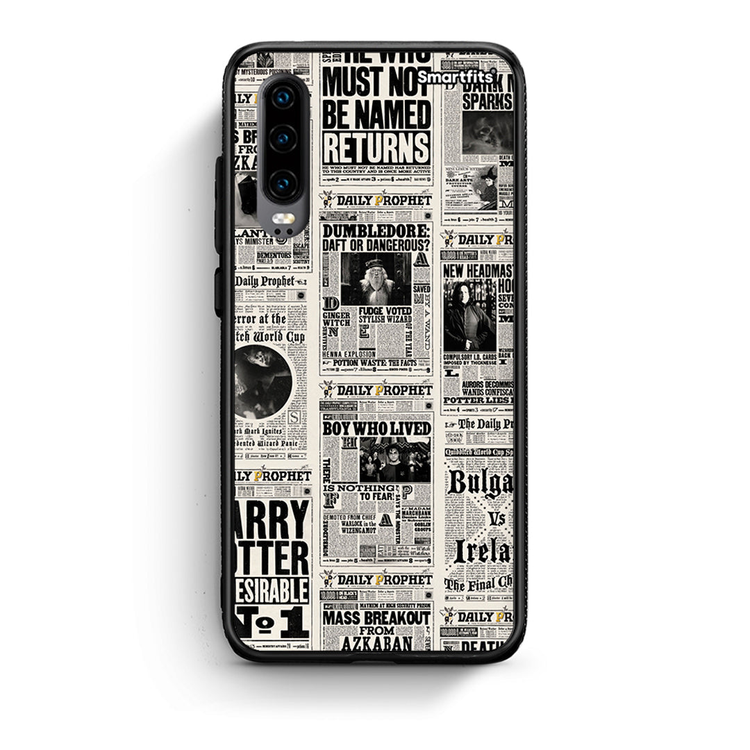 Huawei P30 Harry Paper θήκη από τη Smartfits με σχέδιο στο πίσω μέρος και μαύρο περίβλημα | Smartphone case with colorful back and black bezels by Smartfits