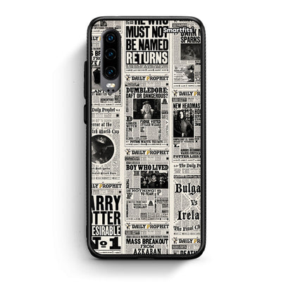 Huawei P30 Harry Paper θήκη από τη Smartfits με σχέδιο στο πίσω μέρος και μαύρο περίβλημα | Smartphone case with colorful back and black bezels by Smartfits