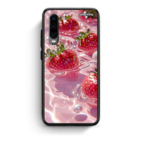 Thumbnail for Huawei P30 Juicy Strawberries θήκη από τη Smartfits με σχέδιο στο πίσω μέρος και μαύρο περίβλημα | Smartphone case with colorful back and black bezels by Smartfits