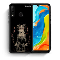 Thumbnail for Θήκη Huawei P30 Lite Anime Girl από τη Smartfits με σχέδιο στο πίσω μέρος και μαύρο περίβλημα | Huawei P30 Lite Anime Girl case with colorful back and black bezels