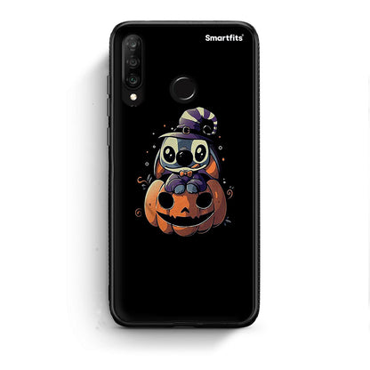 Huawei P30 Lite Halloween Stitch θήκη από τη Smartfits με σχέδιο στο πίσω μέρος και μαύρο περίβλημα | Smartphone case with colorful back and black bezels by Smartfits