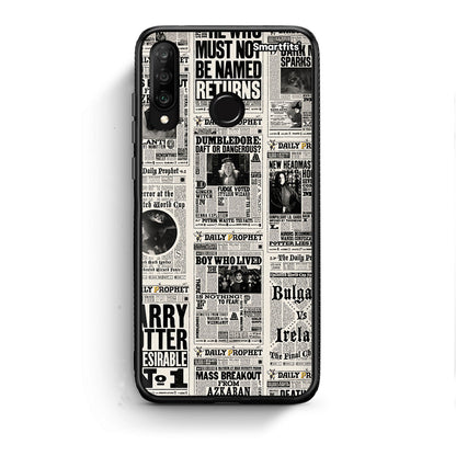 Huawei P30 Lite Harry Paper θήκη από τη Smartfits με σχέδιο στο πίσω μέρος και μαύρο περίβλημα | Smartphone case with colorful back and black bezels by Smartfits