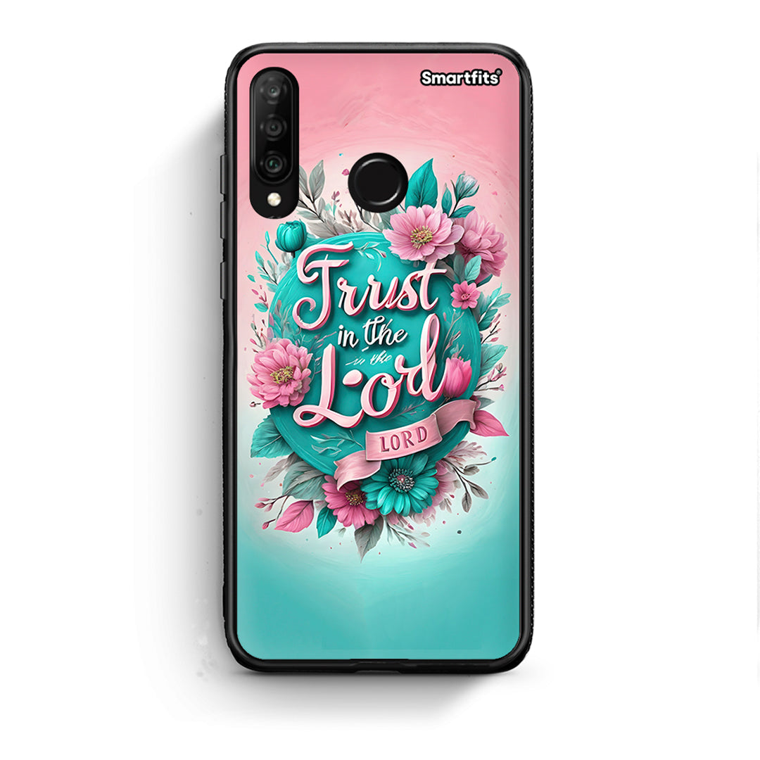 Huawei P30 Lite Lord Trust θήκη από τη Smartfits με σχέδιο στο πίσω μέρος και μαύρο περίβλημα | Smartphone case with colorful back and black bezels by Smartfits