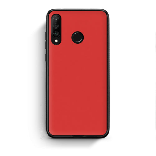 Θήκη Huawei P30 Lite Poppy Red από τη Smartfits με σχέδιο στο πίσω μέρος και μαύρο περίβλημα | Huawei P30 Lite Poppy Red case with colorful back and black bezels