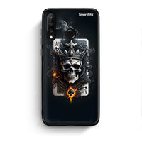 Thumbnail for Huawei P30 Lite Skull King Ace θήκη από τη Smartfits με σχέδιο στο πίσω μέρος και μαύρο περίβλημα | Smartphone case with colorful back and black bezels by Smartfits