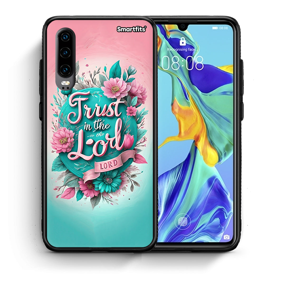 Θήκη Huawei P30 Lord Trust από τη Smartfits με σχέδιο στο πίσω μέρος και μαύρο περίβλημα | Huawei P30 Lord Trust case with colorful back and black bezels