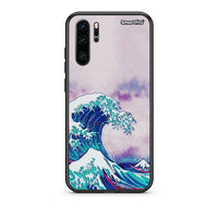 Thumbnail for Huawei P30 Pro Blue Waves θήκη από τη Smartfits με σχέδιο στο πίσω μέρος και μαύρο περίβλημα | Smartphone case with colorful back and black bezels by Smartfits