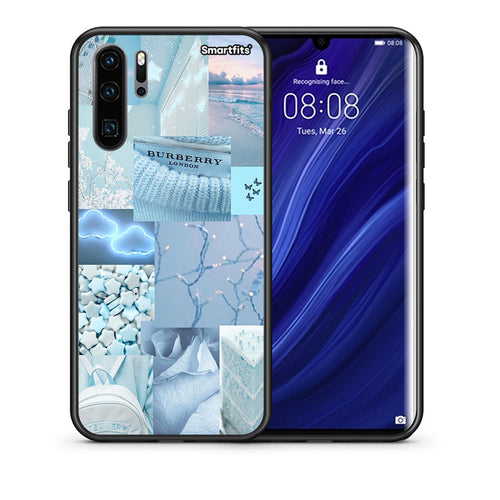 Θήκη Huawei P30 Pro Ciel Aesthetic Collage από τη Smartfits με σχέδιο στο πίσω μέρος και μαύρο περίβλημα | Huawei P30 Pro Ciel Aesthetic Collage case with colorful back and black bezels