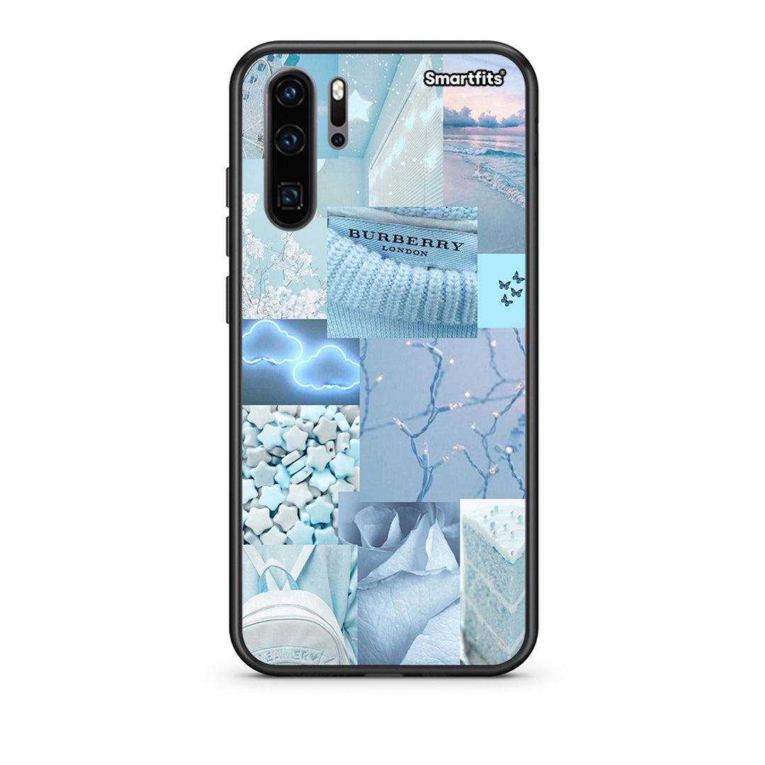 Huawei P30 Pro Ciel Aesthetic Collage θήκη από τη Smartfits με σχέδιο στο πίσω μέρος και μαύρο περίβλημα | Smartphone case with colorful back and black bezels by Smartfits