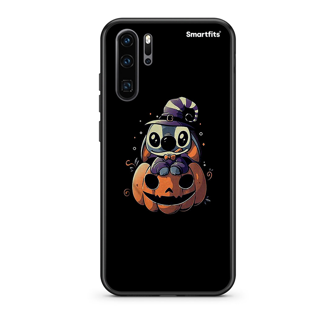 Huawei P30 Pro Halloween Stitch θήκη από τη Smartfits με σχέδιο στο πίσω μέρος και μαύρο περίβλημα | Smartphone case with colorful back and black bezels by Smartfits