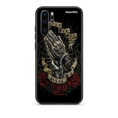 Huawei P30 Pro Judge By God θήκη από τη Smartfits με σχέδιο στο πίσω μέρος και μαύρο περίβλημα | Smartphone case with colorful back and black bezels by Smartfits
