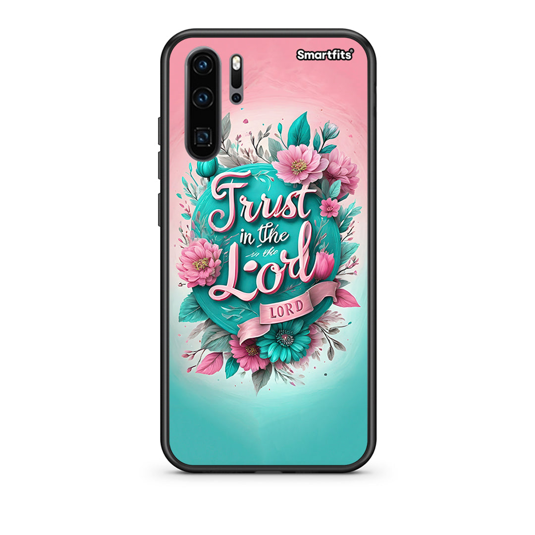 Huawei P30 Pro Lord Trust θήκη από τη Smartfits με σχέδιο στο πίσω μέρος και μαύρο περίβλημα | Smartphone case with colorful back and black bezels by Smartfits