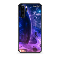Thumbnail for Huawei P30 Pro Lost Astronaut θήκη από τη Smartfits με σχέδιο στο πίσω μέρος και μαύρο περίβλημα | Smartphone case with colorful back and black bezels by Smartfits