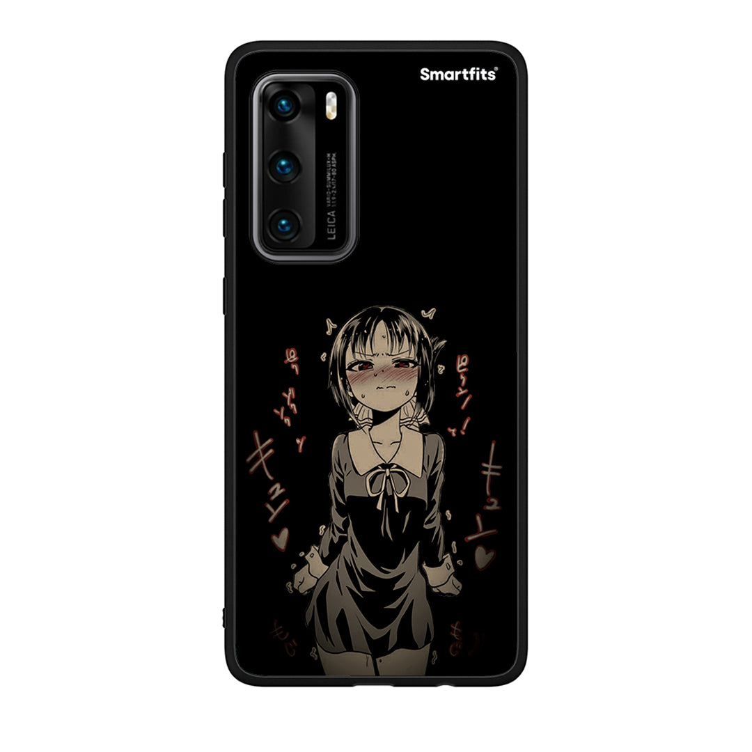 Huawei P40 Anime Girl θήκη από τη Smartfits με σχέδιο στο πίσω μέρος και μαύρο περίβλημα | Smartphone case with colorful back and black bezels by Smartfits