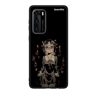 Huawei P40 Anime Girl θήκη από τη Smartfits με σχέδιο στο πίσω μέρος και μαύρο περίβλημα | Smartphone case with colorful back and black bezels by Smartfits
