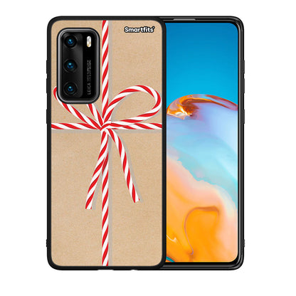 Θήκη Huawei P40 Christmas Gift από τη Smartfits με σχέδιο στο πίσω μέρος και μαύρο περίβλημα | Huawei P40 Christmas Gift case with colorful back and black bezels