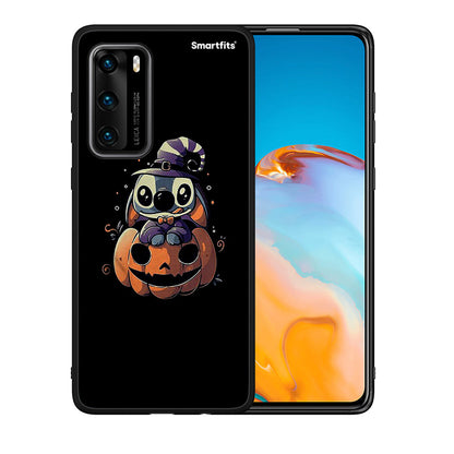 Θήκη Huawei P40 Halloween Stitch από τη Smartfits με σχέδιο στο πίσω μέρος και μαύρο περίβλημα | Huawei P40 Halloween Stitch case with colorful back and black bezels