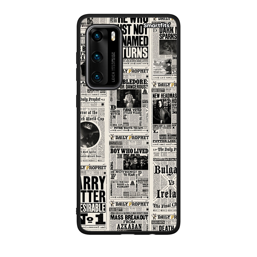 Huawei P40 Harry Paper θήκη από τη Smartfits με σχέδιο στο πίσω μέρος και μαύρο περίβλημα | Smartphone case with colorful back and black bezels by Smartfits