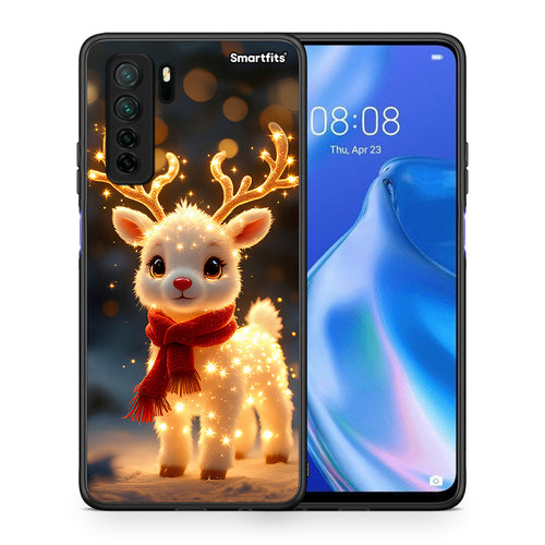 Θήκη Huawei P40 Lite 5G Christmas Cutie από τη Smartfits με σχέδιο στο πίσω μέρος και μαύρο περίβλημα | Huawei P40 Lite 5G Christmas Cutie Case with Colorful Back and Black Bezels