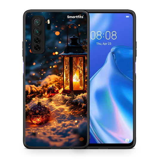 Θήκη Huawei P40 Lite 5G Christmas Ornaments από τη Smartfits με σχέδιο στο πίσω μέρος και μαύρο περίβλημα | Huawei P40 Lite 5G Christmas Ornaments Case with Colorful Back and Black Bezels