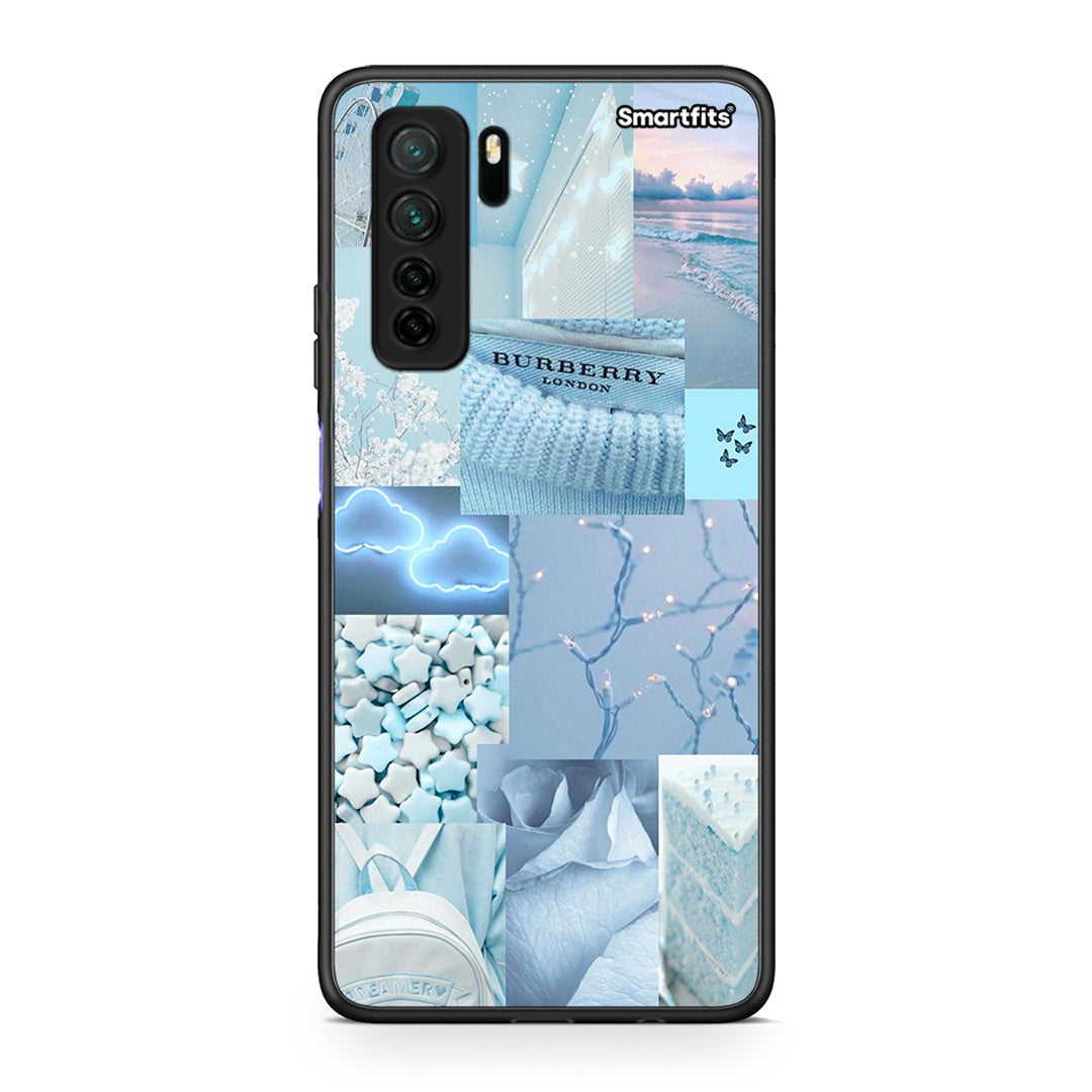 Θήκη Huawei P40 Lite 5G Ciel Aesthetic Collage από τη Smartfits με σχέδιο στο πίσω μέρος και μαύρο περίβλημα | Huawei P40 Lite 5G Ciel Aesthetic Collage Case with Colorful Back and Black Bezels