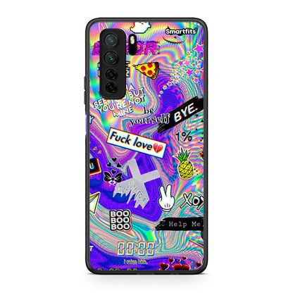 Θήκη Huawei P40 Lite 5G Game Over από τη Smartfits με σχέδιο στο πίσω μέρος και μαύρο περίβλημα | Huawei P40 Lite 5G Game Over Case with Colorful Back and Black Bezels