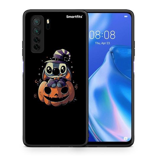 Θήκη Huawei P40 Lite 5G Halloween Stitch από τη Smartfits με σχέδιο στο πίσω μέρος και μαύρο περίβλημα | Huawei P40 Lite 5G Halloween Stitch Case with Colorful Back and Black Bezels