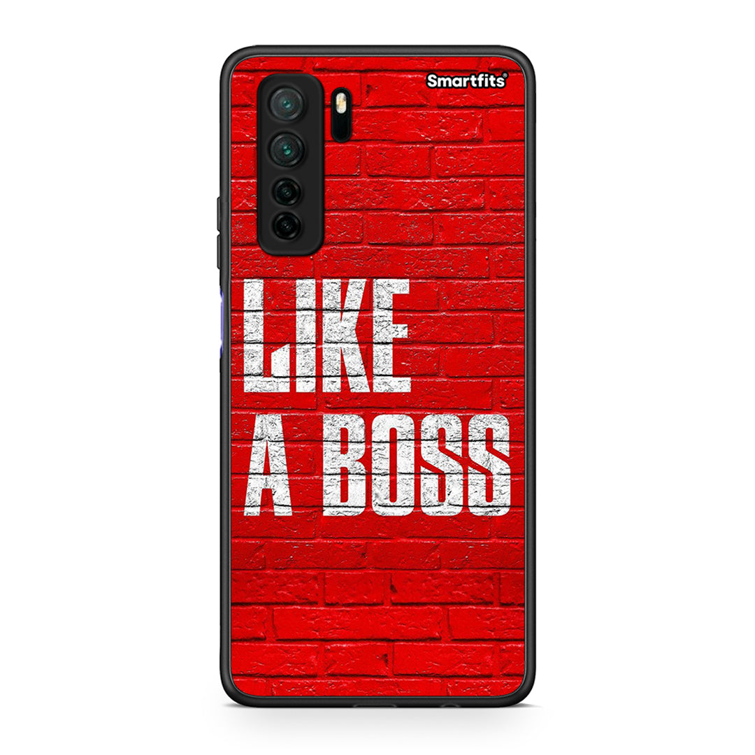 Θήκη Huawei P40 Lite 5G Like A Boss από τη Smartfits με σχέδιο στο πίσω μέρος και μαύρο περίβλημα | Huawei P40 Lite 5G Like A Boss Case with Colorful Back and Black Bezels