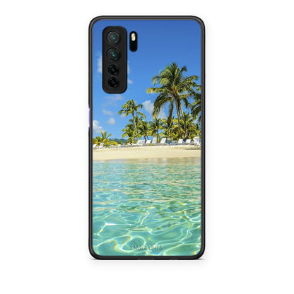 Θήκη Huawei P40 Lite 5G Tropical Vibes από τη Smartfits με σχέδιο στο πίσω μέρος και μαύρο περίβλημα | Huawei P40 Lite 5G Tropical Vibes case with colorful back and black bezels