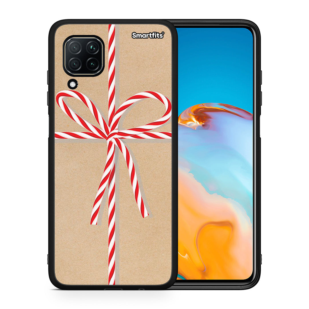 Θήκη Huawei P40 Lite Christmas Gift από τη Smartfits με σχέδιο στο πίσω μέρος και μαύρο περίβλημα | Huawei P40 Lite Christmas Gift case with colorful back and black bezels