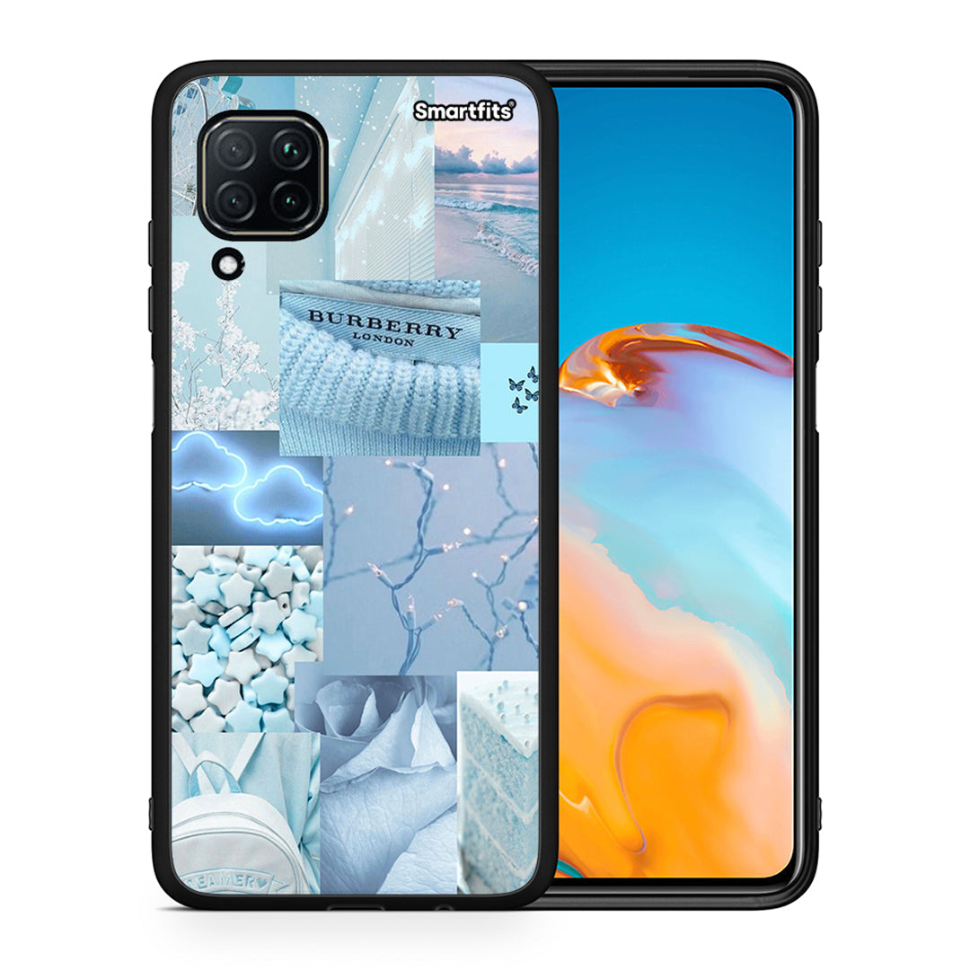 Θήκη Huawei P40 Lite Ciel Aesthetic Collage από τη Smartfits με σχέδιο στο πίσω μέρος και μαύρο περίβλημα | Huawei P40 Lite Ciel Aesthetic Collage case with colorful back and black bezels