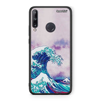 Thumbnail for Huawei P40 Lite E Blue Waves θήκη από τη Smartfits με σχέδιο στο πίσω μέρος και μαύρο περίβλημα | Smartphone case with colorful back and black bezels by Smartfits