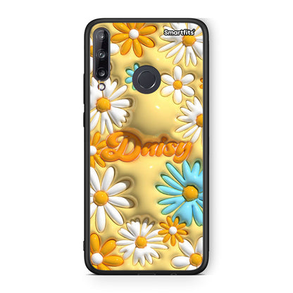 Huawei P40 Lite E Bubble Daisies θήκη από τη Smartfits με σχέδιο στο πίσω μέρος και μαύρο περίβλημα | Smartphone case with colorful back and black bezels by Smartfits