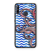 Thumbnail for Huawei P40 Lite E Chevron Devilfish θήκη από τη Smartfits με σχέδιο στο πίσω μέρος και μαύρο περίβλημα | Smartphone case with colorful back and black bezels by Smartfits