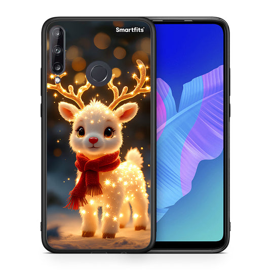 Θήκη Huawei P40 Lite E Christmas Cutie από τη Smartfits με σχέδιο στο πίσω μέρος και μαύρο περίβλημα | Huawei P40 Lite E Christmas Cutie case with colorful back and black bezels