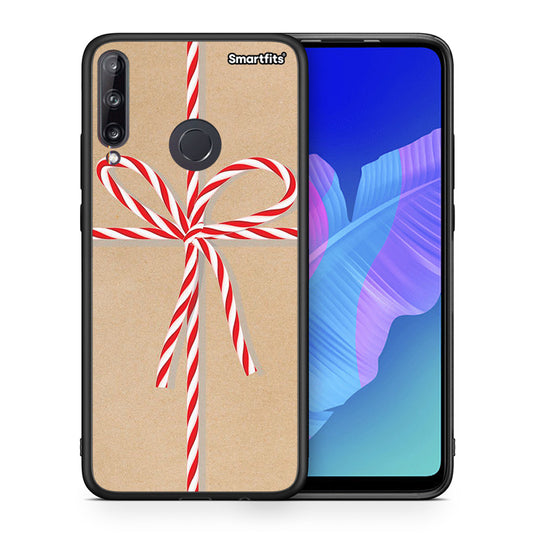 Θήκη Huawei P40 Lite E Christmas Gift από τη Smartfits με σχέδιο στο πίσω μέρος και μαύρο περίβλημα | Huawei P40 Lite E Christmas Gift case with colorful back and black bezels