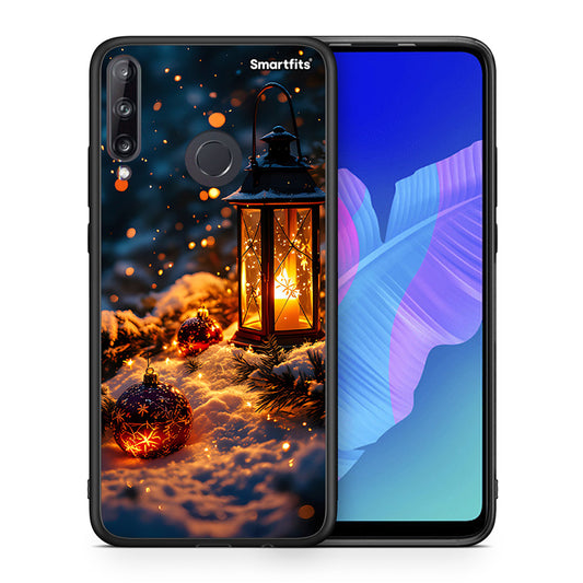 Θήκη Huawei P40 Lite E Christmas Ornaments από τη Smartfits με σχέδιο στο πίσω μέρος και μαύρο περίβλημα | Huawei P40 Lite E Christmas Ornaments case with colorful back and black bezels