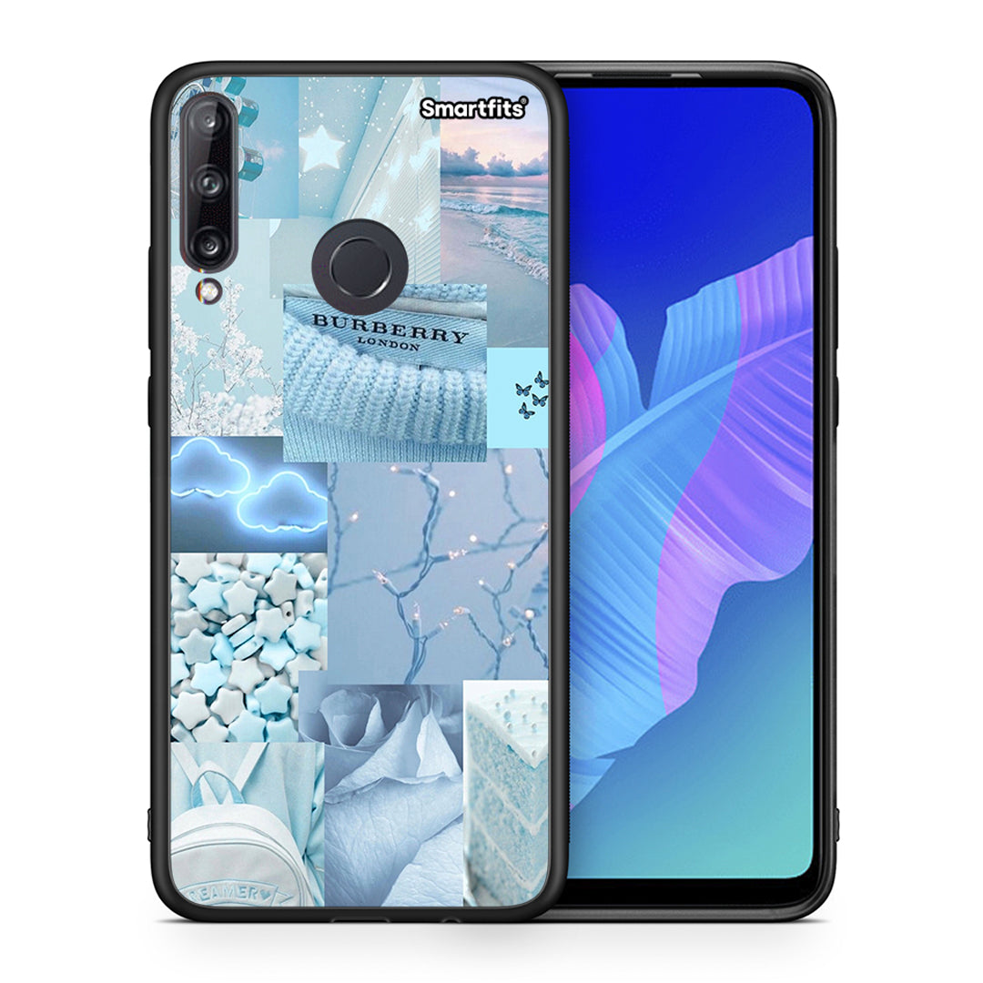 Θήκη Huawei P40 Lite E Ciel Aesthetic Collage από τη Smartfits με σχέδιο στο πίσω μέρος και μαύρο περίβλημα | Huawei P40 Lite E Ciel Aesthetic Collage case with colorful back and black bezels