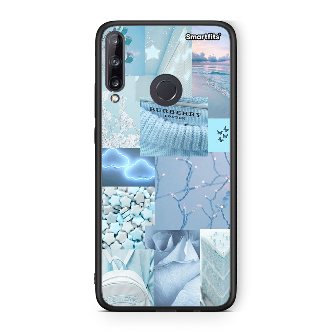 Huawei P40 Lite E Ciel Aesthetic Collage θήκη από τη Smartfits με σχέδιο στο πίσω μέρος και μαύρο περίβλημα | Smartphone case with colorful back and black bezels by Smartfits