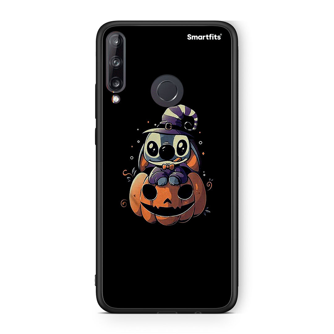 Huawei P40 Lite E Halloween Stitch θήκη από τη Smartfits με σχέδιο στο πίσω μέρος και μαύρο περίβλημα | Smartphone case with colorful back and black bezels by Smartfits