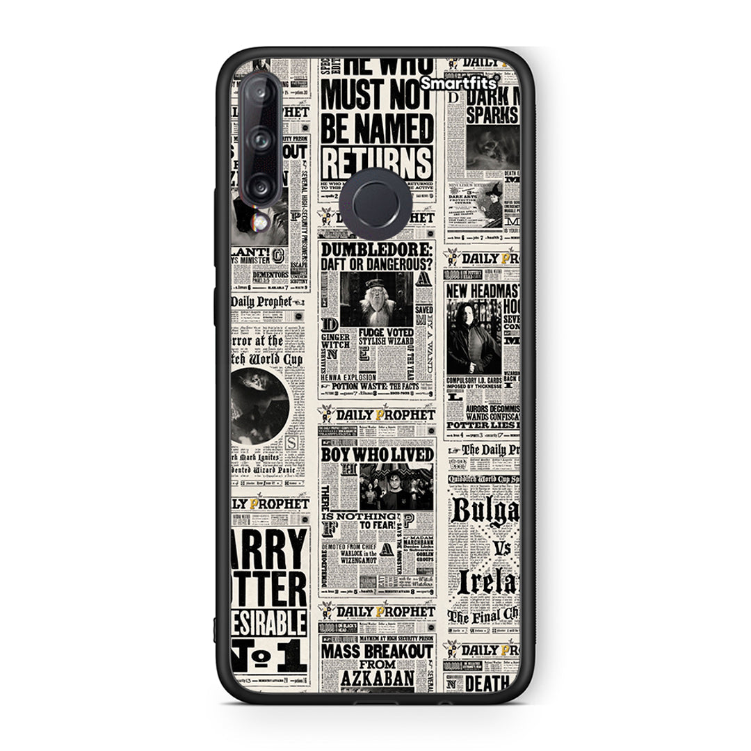 Huawei P40 Lite E Harry Paper θήκη από τη Smartfits με σχέδιο στο πίσω μέρος και μαύρο περίβλημα | Smartphone case with colorful back and black bezels by Smartfits