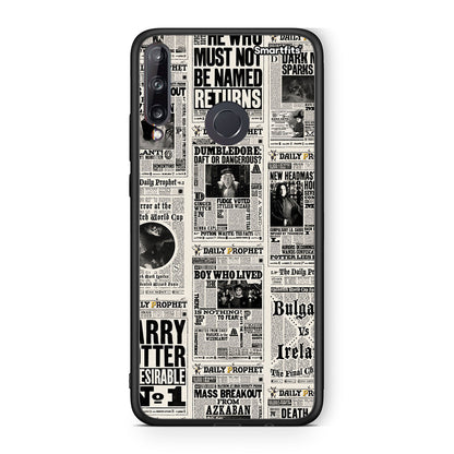 Huawei P40 Lite E Harry Paper θήκη από τη Smartfits με σχέδιο στο πίσω μέρος και μαύρο περίβλημα | Smartphone case with colorful back and black bezels by Smartfits