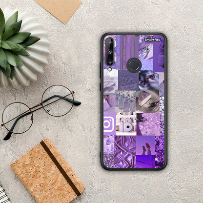 Purple Aesthetic Collage - Huawei P40 Lite E θήκη