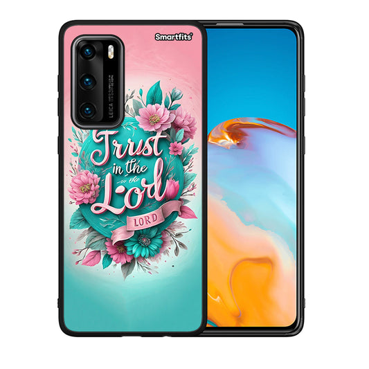 Θήκη Huawei P40 Lord Trust από τη Smartfits με σχέδιο στο πίσω μέρος και μαύρο περίβλημα | Huawei P40 Lord Trust case with colorful back and black bezels