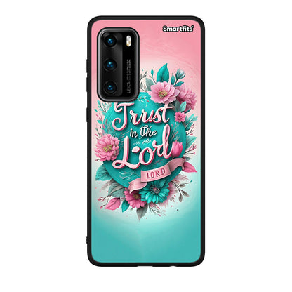 Huawei P40 Lord Trust θήκη από τη Smartfits με σχέδιο στο πίσω μέρος και μαύρο περίβλημα | Smartphone case with colorful back and black bezels by Smartfits