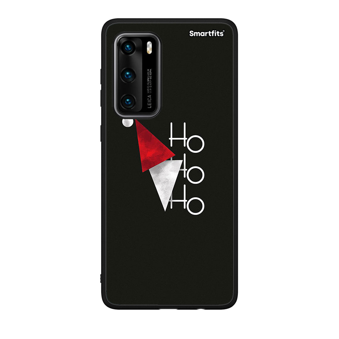 Huawei P40 Minimal Christmas θήκη από τη Smartfits με σχέδιο στο πίσω μέρος και μαύρο περίβλημα | Smartphone case with colorful back and black bezels by Smartfits