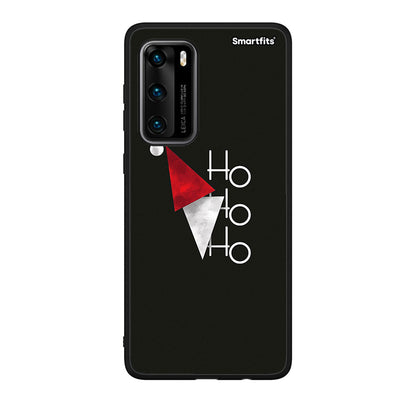 Huawei P40 Minimal Christmas θήκη από τη Smartfits με σχέδιο στο πίσω μέρος και μαύρο περίβλημα | Smartphone case with colorful back and black bezels by Smartfits